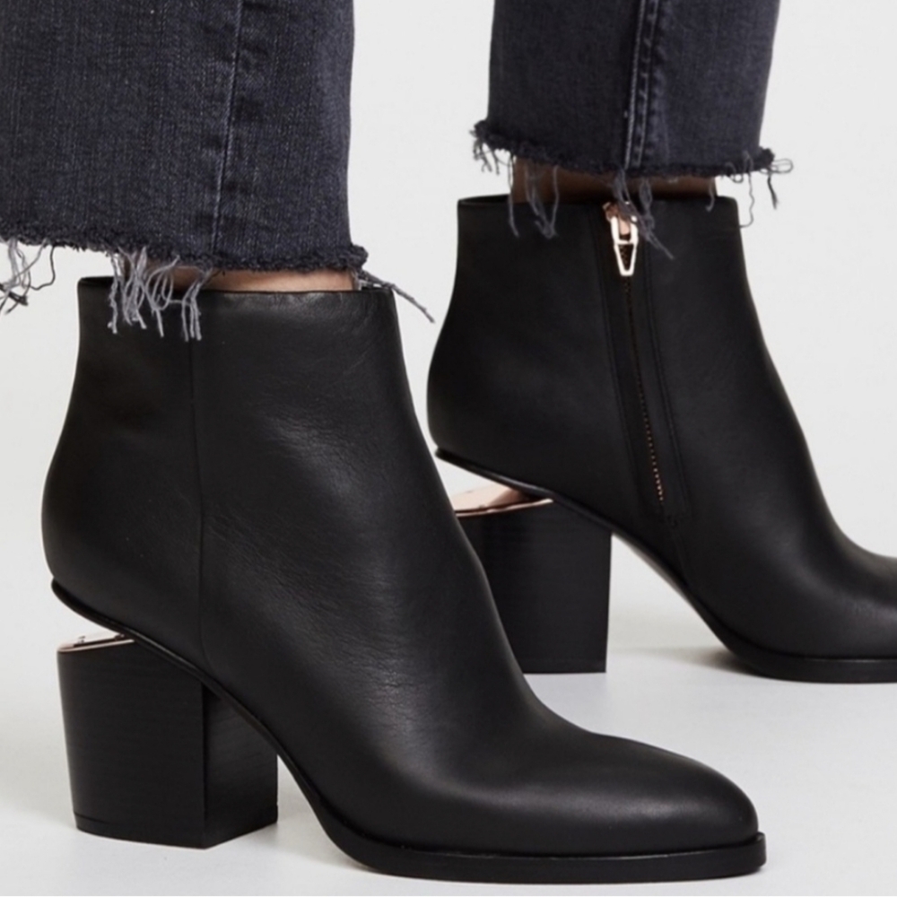 Alexander Wang Gabi Ankle Boot Black Sz‎ 36
